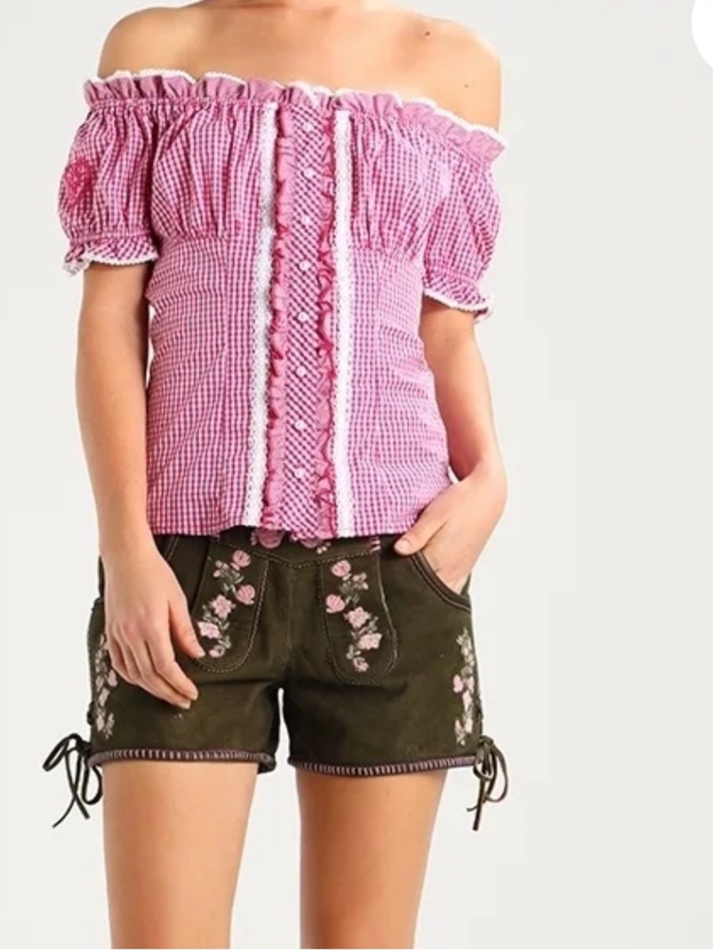 Kruger Dirndl with Floral Detail M EUC M